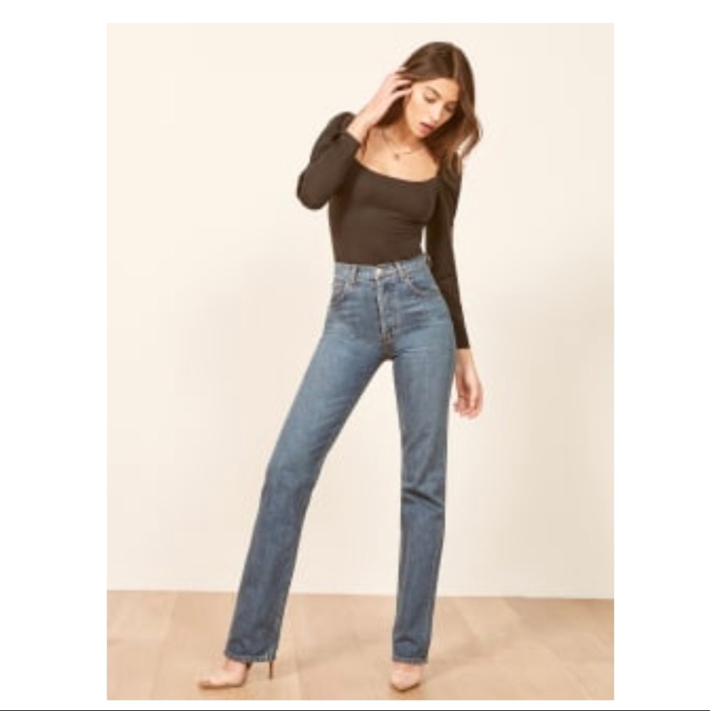 Reformation Tiegen high waisted relaxed jean